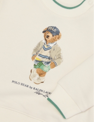 POLO RALPH LAUREN: Boys' Polo Bear-Print Cotton-Blend Sweatshirt