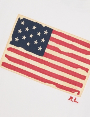 POLO RALPH LAUREN: Boys' Graphic-Print Crewneck Cotton T-Shirt