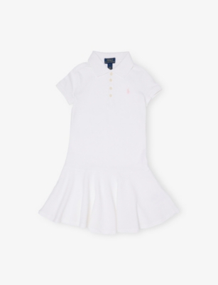 POLO RALPH LAUREN: Flared Polo-Collar Stretch-Cotton Piqué Dress 2-6 Years