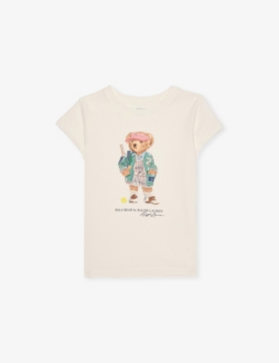 POLO RALPH LAUREN: Boys' Bear Short-Sleeves Cotton-Jersey T-Shirt
