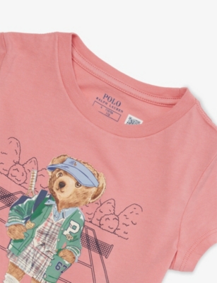 POLO RALPH LAUREN: Boys' Bear Crewneck Cotton-Jersey T-Shirt