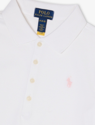 POLO RALPH LAUREN: Flared Polo-Collar Stretch-Cotton Piqué Dress 7-14 Years