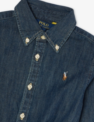 Polo Ralph Lauren Belted Demin Shirt-dress
