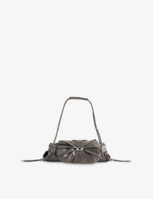 DIESEL: Scrunch-D Leather Shoulder strap