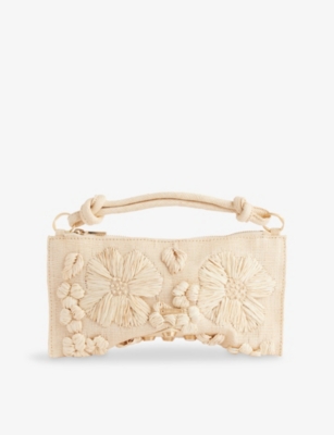 CULT GAIA: Hera Nano Straw Shoulder Bag