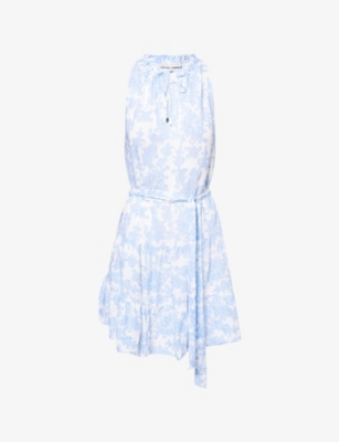 HEIDI KLEIN: Playa Paraiso Tiered Ruffle Woven Mini Dress