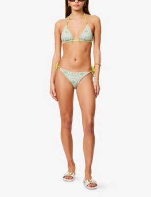 HEIDI KLEIN: Hacienda Reversible Low-Rise Bikini Bottoms