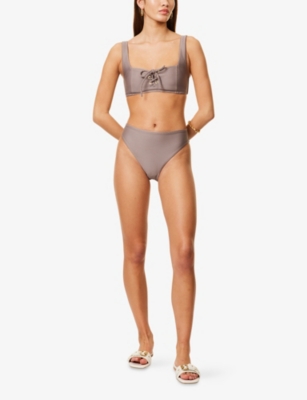Heidi Klein Womens Zocalo High-leg Bikini Bottoms Tau-tau In Tau-tau