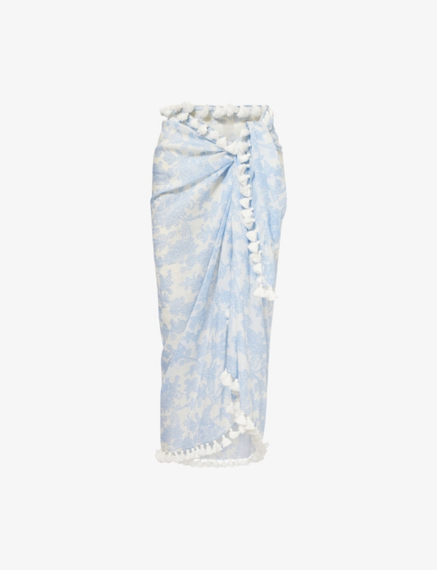 Playa Paraiso Tassel-Trim Cotton-Blend Sarong