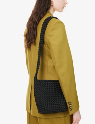 NAGHEDI: Laguna Woven Cross Body Bag