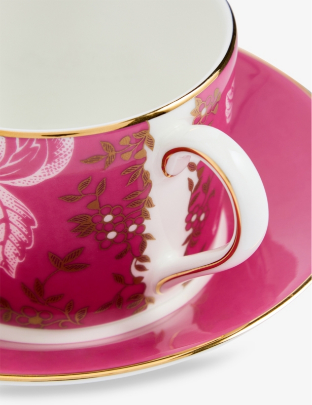 Wonderlust Tonquin Bone-China Teacup Saucer
