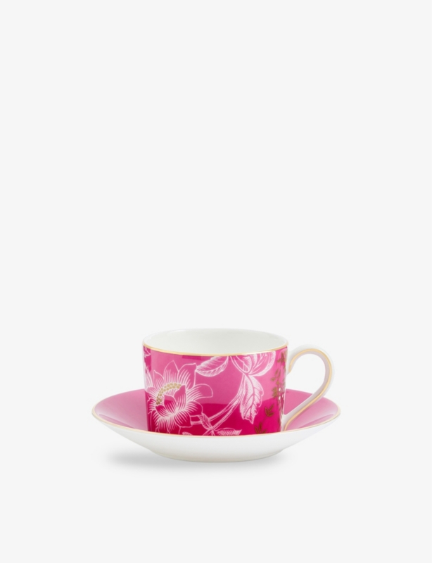 Wonderlust Tonquin Bone-China Teacup Saucer
