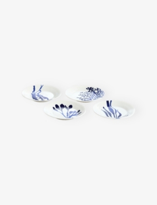 Royal Doulton 1815 Pacific Set-of-four Porcelain Plates 16cm