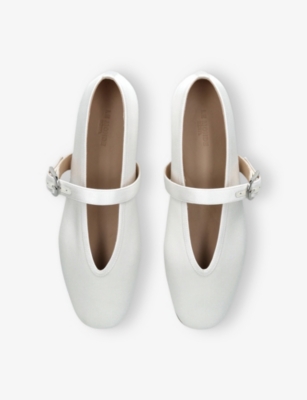 LE MONDE BERYL: Stella Single-Strap Satin Pumps