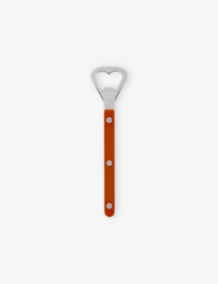 SABRE: Engraved Stainless-Steel Teak Bottle Opener