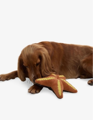 BARBOUR: Starfish Checked Woven Dog Toy