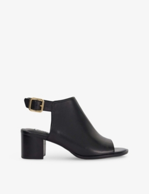 DUNE: Joupin Block-Heel Leather Mules