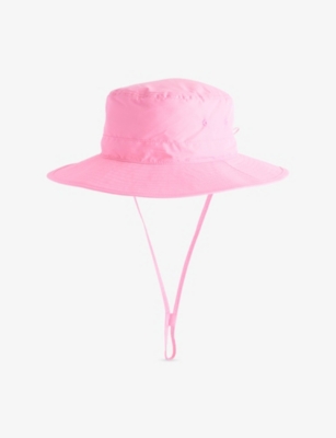 HUNZA G: Toggle-Detail Chin-Strap Woven Bucket Hat