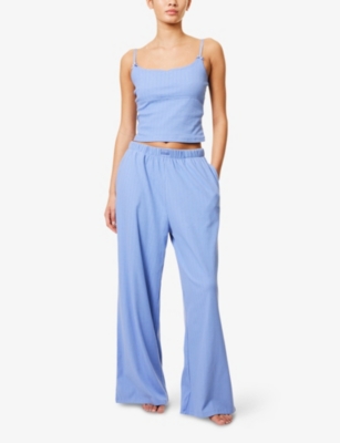WE ARE TALA: Soft Lounge Wide-Leg Cotton-Jersey Pyjama Bottoms