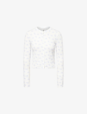 WE ARE TALA: Soft Lounge Cotton-Jersey Pyjama Cardigan