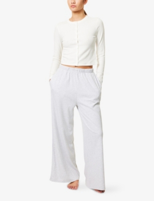 WE ARE TALA: Soft Wide-Leg Cotton Pyjama Bottoms