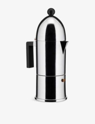 Alessi Silver La Cupola 6-cup Aluminium Espresso Maker