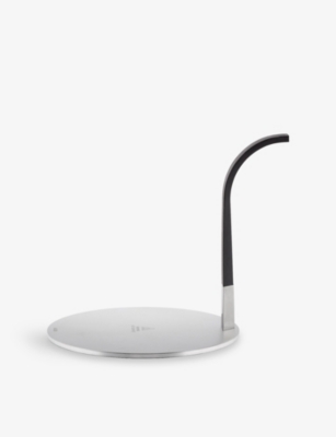 Alessi Little Helper Induction Adaptor Silver In Silver