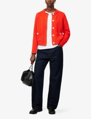 ME AND EM: Patch-Pocket Chunky-Knit Cotton Cardigan