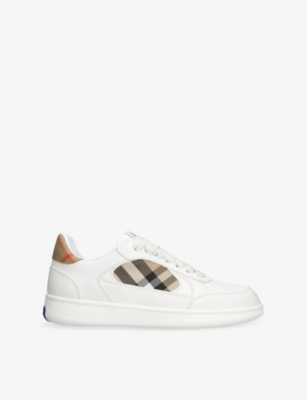Burberry Low Top Sneakers Padded Collar Rubber Sole