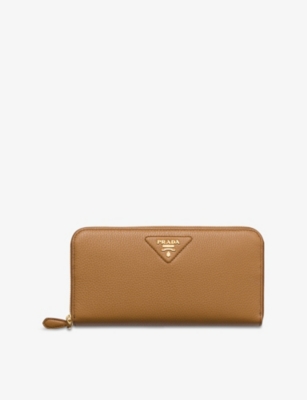 PRADA: Branded Large Leather Wallet