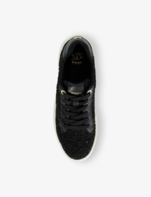 DUNE: Episode Sequin-Embellished Woven Flatform Low-Top Trainers