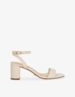 DUNE: Melini Leather Block-Heel Sandals
