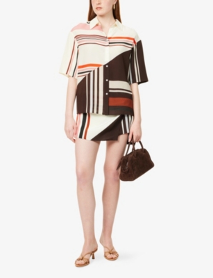 SIR: Thistle Striped Silk Shirt