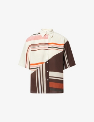 SIR: Thistle Striped Silk Shirt
