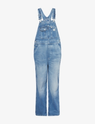 POLO RALPH LAUREN: Multi-Pockets Wide-Leg Denim-Blend Dungarees
