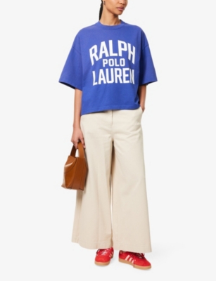 POLO RALPH LAUREN: Logo-Print Relaxed Cotton-Jersey T-Shirt