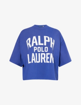 POLO RALPH LAUREN: Logo-Print Relaxed Cotton-Jersey T-Shirt