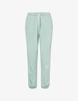 Polo Ralph Lauren Womens Logo-embroidery Lightweight Fleece Athletic Cotton-jersey Jogging Bottoms Essex Green