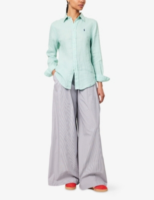 POLO RALPH LAUREN: Classic-Fit Long-Sleeve Linen Shirt