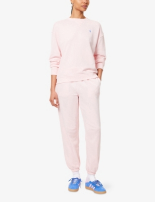 POLO RALPH LAUREN: Logo-Embroidery Cotton-Jersey Sweatshirt