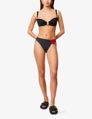 AWAY THAT DAY: Acapulco Rose High-Rise Bikini Bottoms
