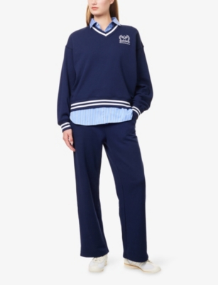 POLO RALPH LAUREN: Logo-Waistband Straight-Leg Cotton-Blend Jogging Bottoms
