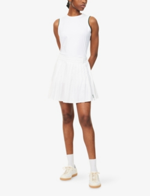 POLO RALPH LAUREN: Polo Ralph Lauren x Wimbledon Pleated Woven Mini Skirt