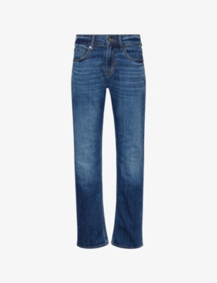 7 FOR ALL MANKIND: Standard Straight-Leg Denim Jeans