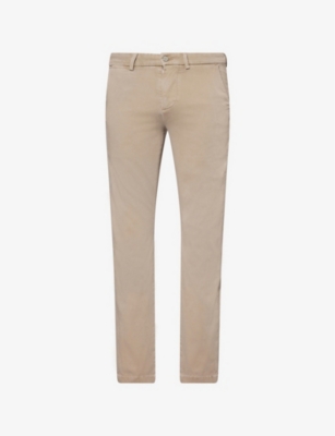 7 FOR ALL MANKIND: Slimmy Chino Tapered-Leg Stretch-Cotton Blend Trousers