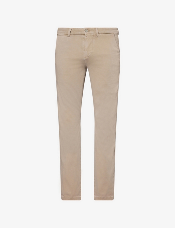 Slimmy Chino Tapered-Leg Stretch-Cotton Blend Trousers