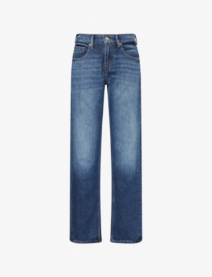 7 FOR ALL MANKIND: The Straight Straight-Leg Denim-Blend Jeans