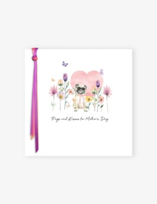 FIVE DOLLAR SHAKE: Pugs And Kisses For Mother's Day Card 16.5cm x 16.5cm