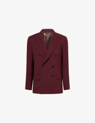 VICTORIA BECKHAM: Oversized Peak-Lapels Stretch-Woven Blazer