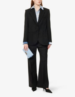 VICTORIA BECKHAM: Tailored pressed-crease woven trousers